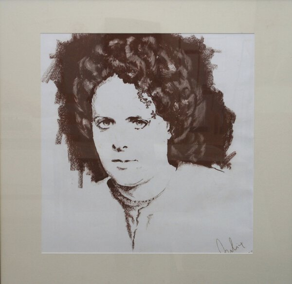 Eva. 2009. Conte crayon. 36 x 38 in. (91.4 x 96.5 cm).