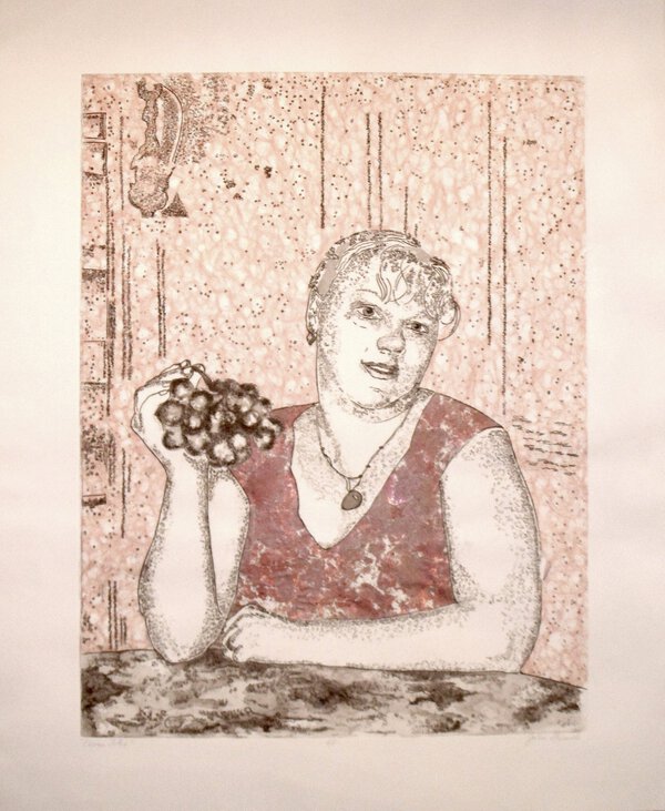 Julie I. 2012. Intaglio and chine-colle. 22 1/4 x 28 1/2 in. (56.5 x 72.4 cm).