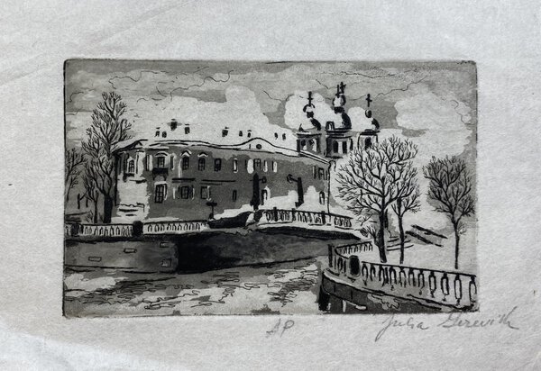 Kryukov Canal. 2010. Intaglio. 5 1/8 x 7 1/4 in. (13 x 18.4 cm).