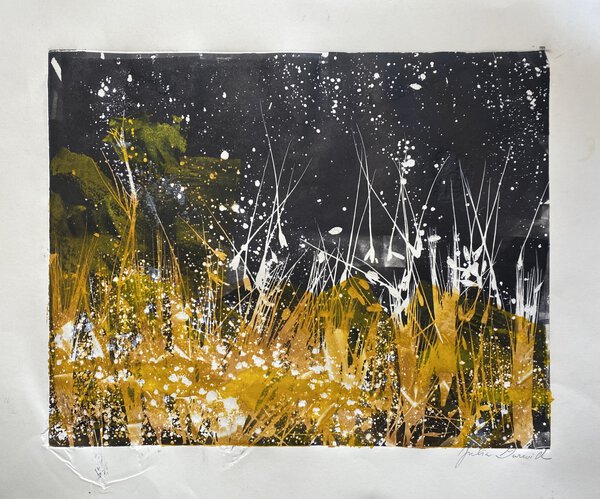 Wheat Field. 2010. Monotype. 14 x 16 3/4 in. (35.6 x 42.5 cm).