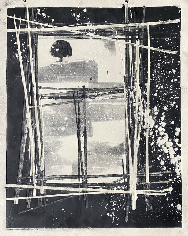 Snow. 2010. Monotype. 15 x 11 3/4 in. (38.1 x 29.8 cm).